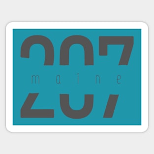 207 Maine Sticker